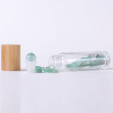Carregar imagem no visualizador da galeria, frasco ROLL-ON | tampa bambu + pedra natural (PRONTA ENTREGA!)