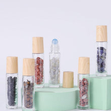 Carregar imagem no visualizador da galeria, frasco ROLL-ON | tampa bambu + pedra natural (PRONTA ENTREGA!)