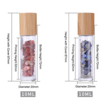 Carregar imagem no visualizador da galeria, frasco ROLL-ON | tampa bambu + pedra natural (PRONTA ENTREGA!)