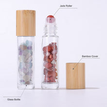 Carregar imagem no visualizador da galeria, frasco ROLL-ON | tampa bambu + pedra natural (PRONTA ENTREGA!)