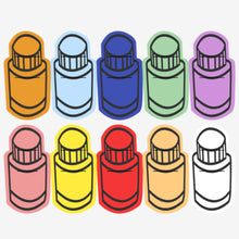 Carregar imagem no visualizador da galeria, cartão MINI GARRAFA COLOR | para frascos flaconete (KIT com 20)