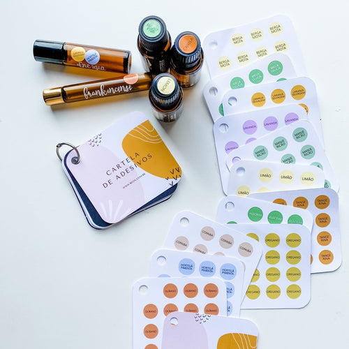 KIT CARTELA | mini bolinhas adesivas
