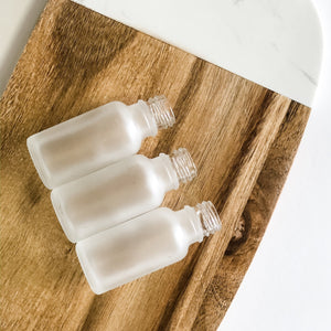 frasco vidro BRANCO FOSCO | conta-gotas (20mL)
